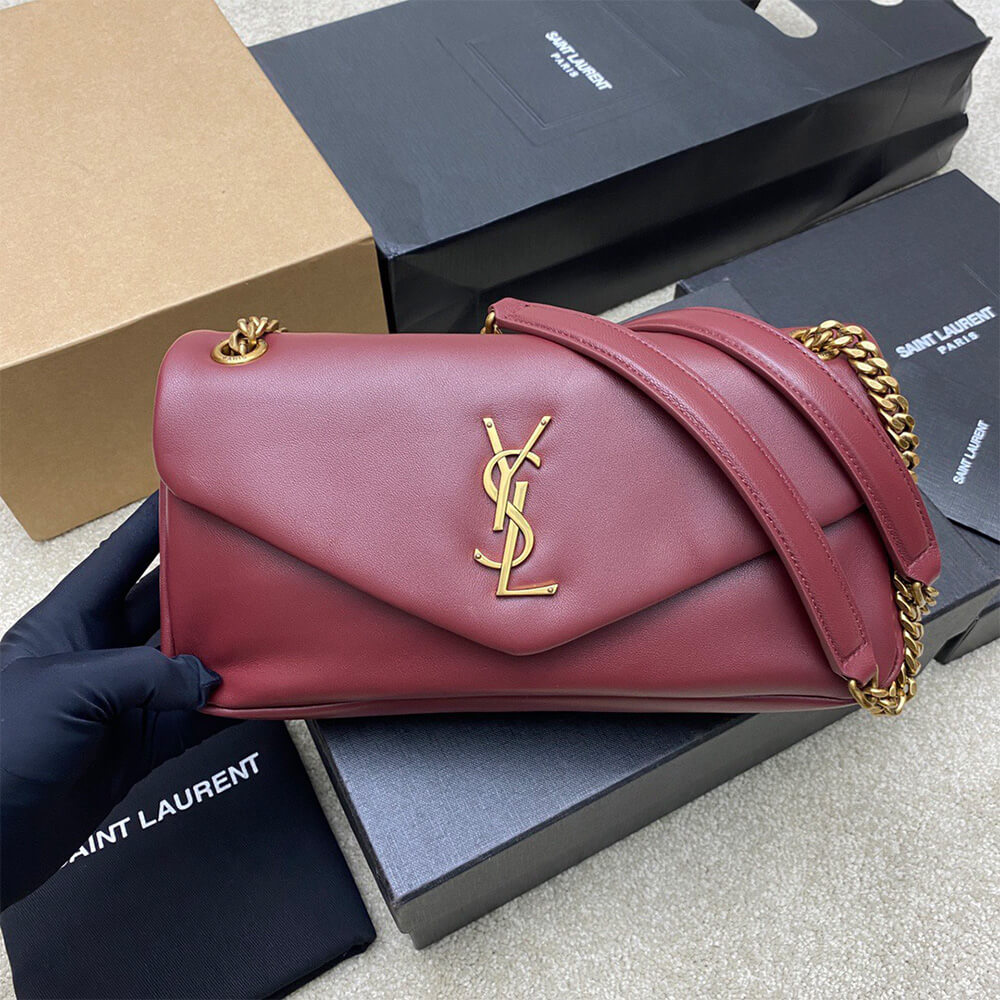 YSL calypso small in plunged lambskin