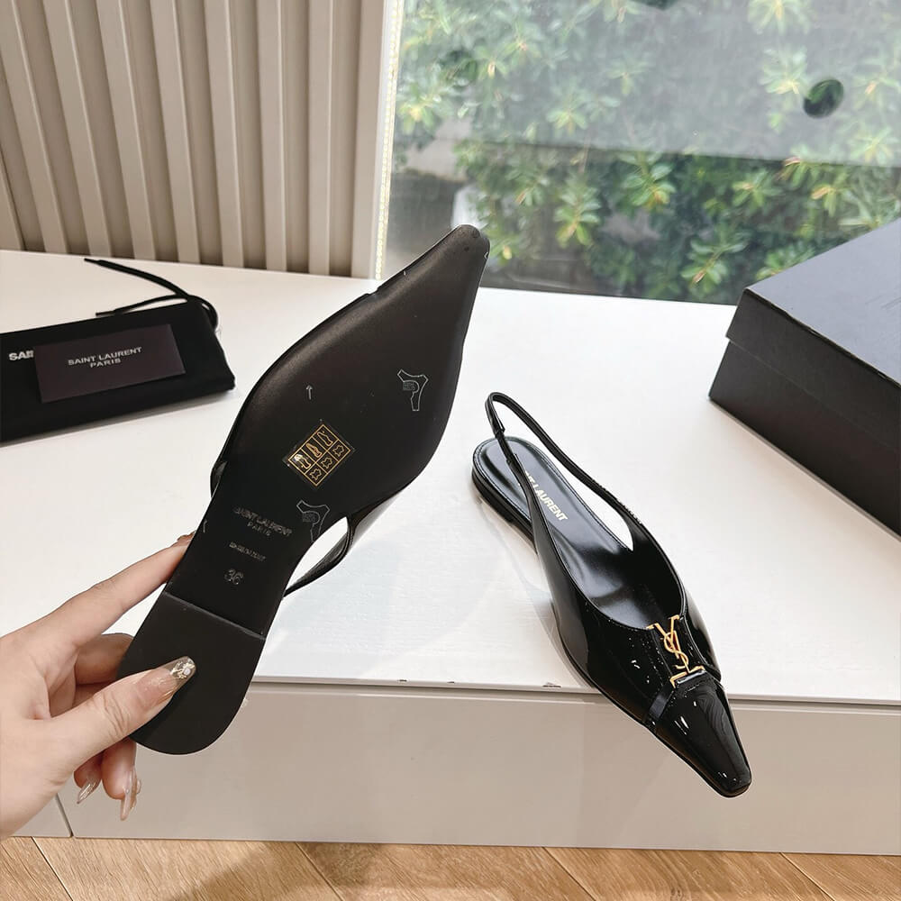 YSL Pointed Toe Slingback