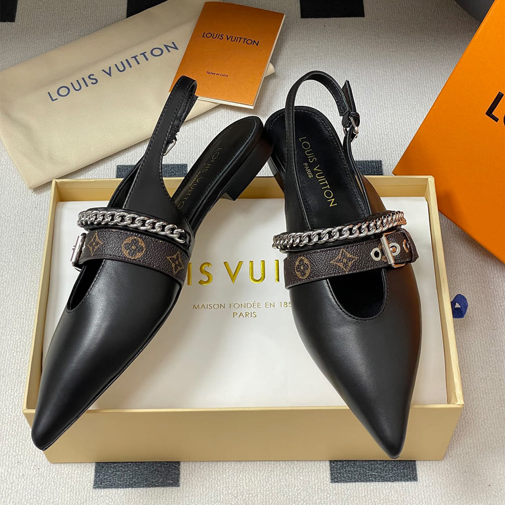 LV Vibe slingback ballet flats