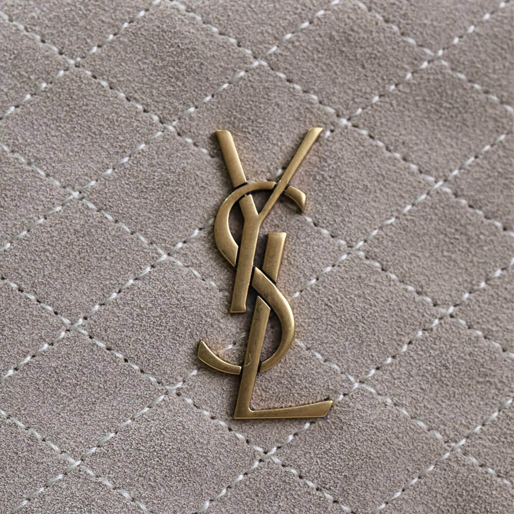 YSL GABY zipped pouch in suede