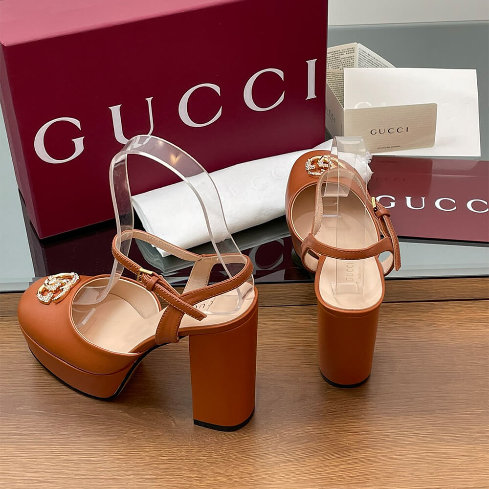 GUCCI Women s platform pump with Double G