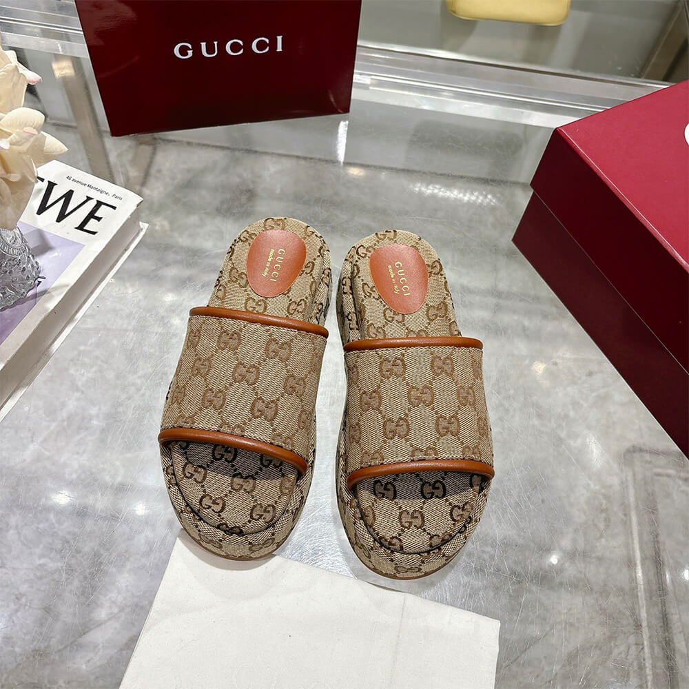 GUCCI Women s GG platform sandal