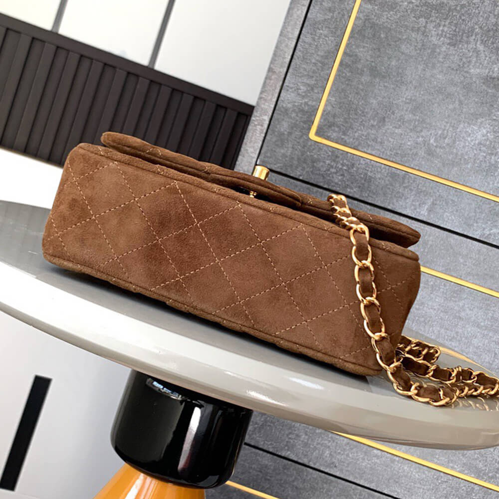 CHANEL SUEDE MINI FLAP BAG(HIGH-END GRADE)