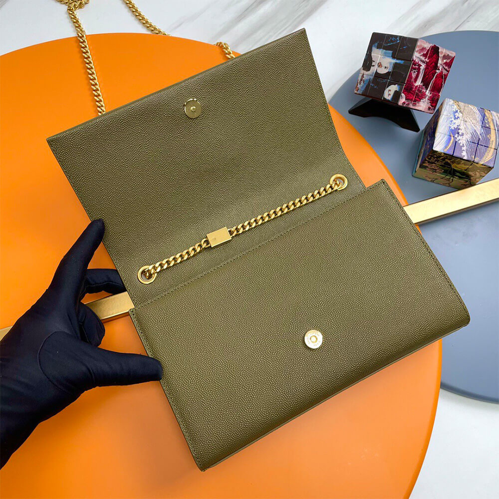 YSL kate medium tassel in grain de poudre embossed leather