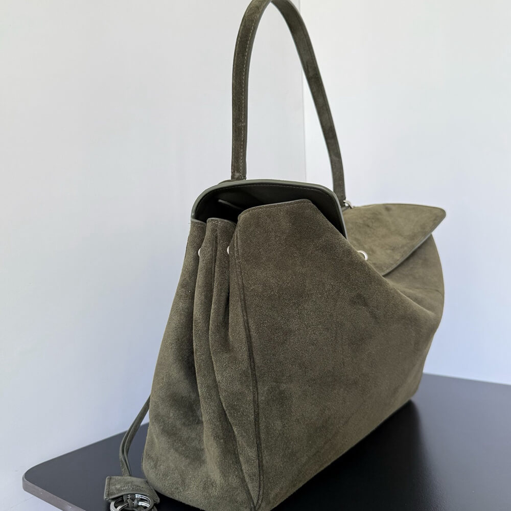 Balenciaga Rodeo Handbag Large Suede(HIGH-END GRADE)