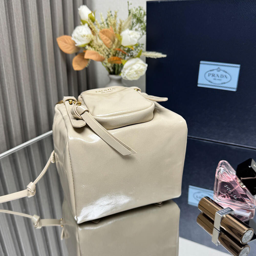 Prada Dangle leather top-handle mini-bag(HIGH-END GRADE)