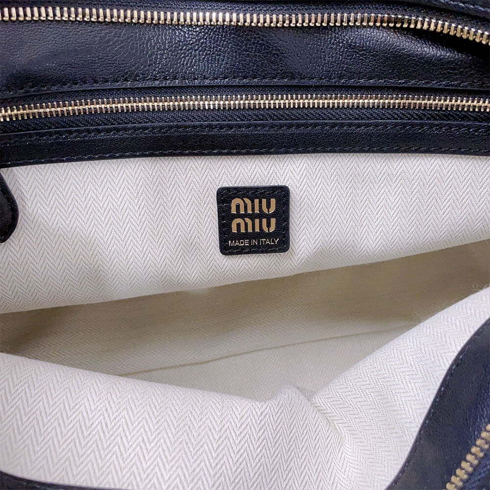 MIUMIU Medium Aventure nappa leather bag(HIGH-END GRADE)