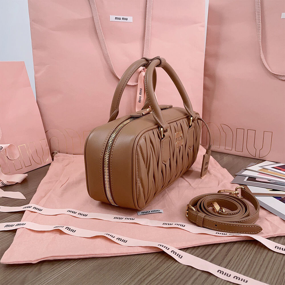 MIUMIU Large Arcadie matelasse nappa Bag(HIGH-END GRADE)