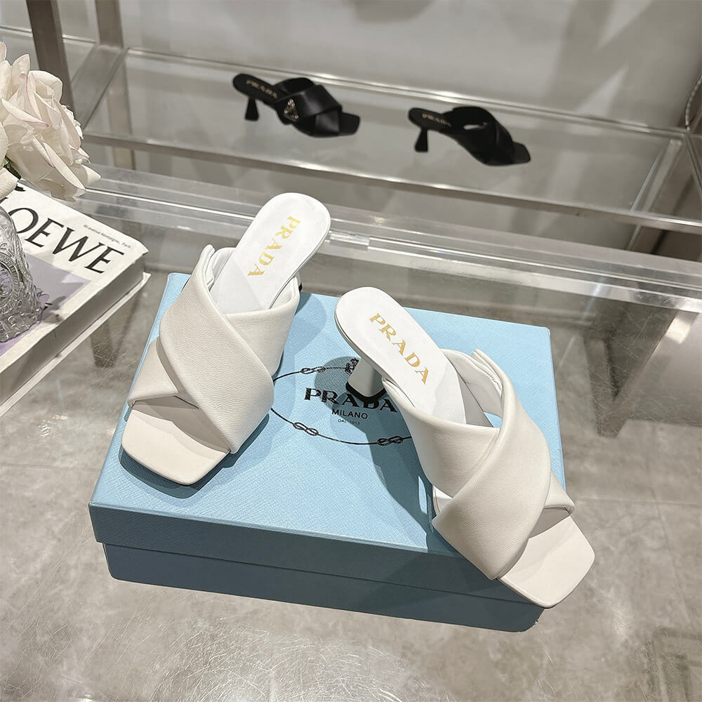 Prada Padded nappa leather sandals