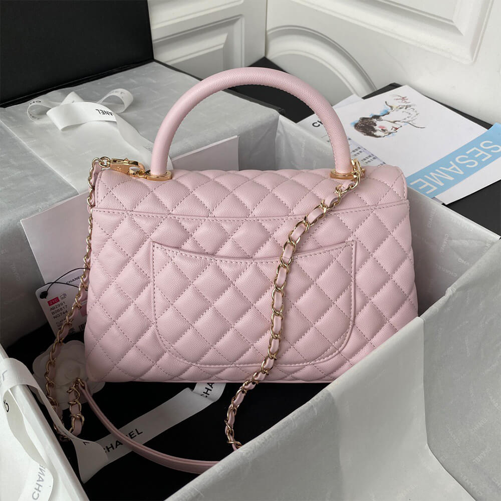 CHANEL Large Flap Bag With Top Handle(high-end grade)