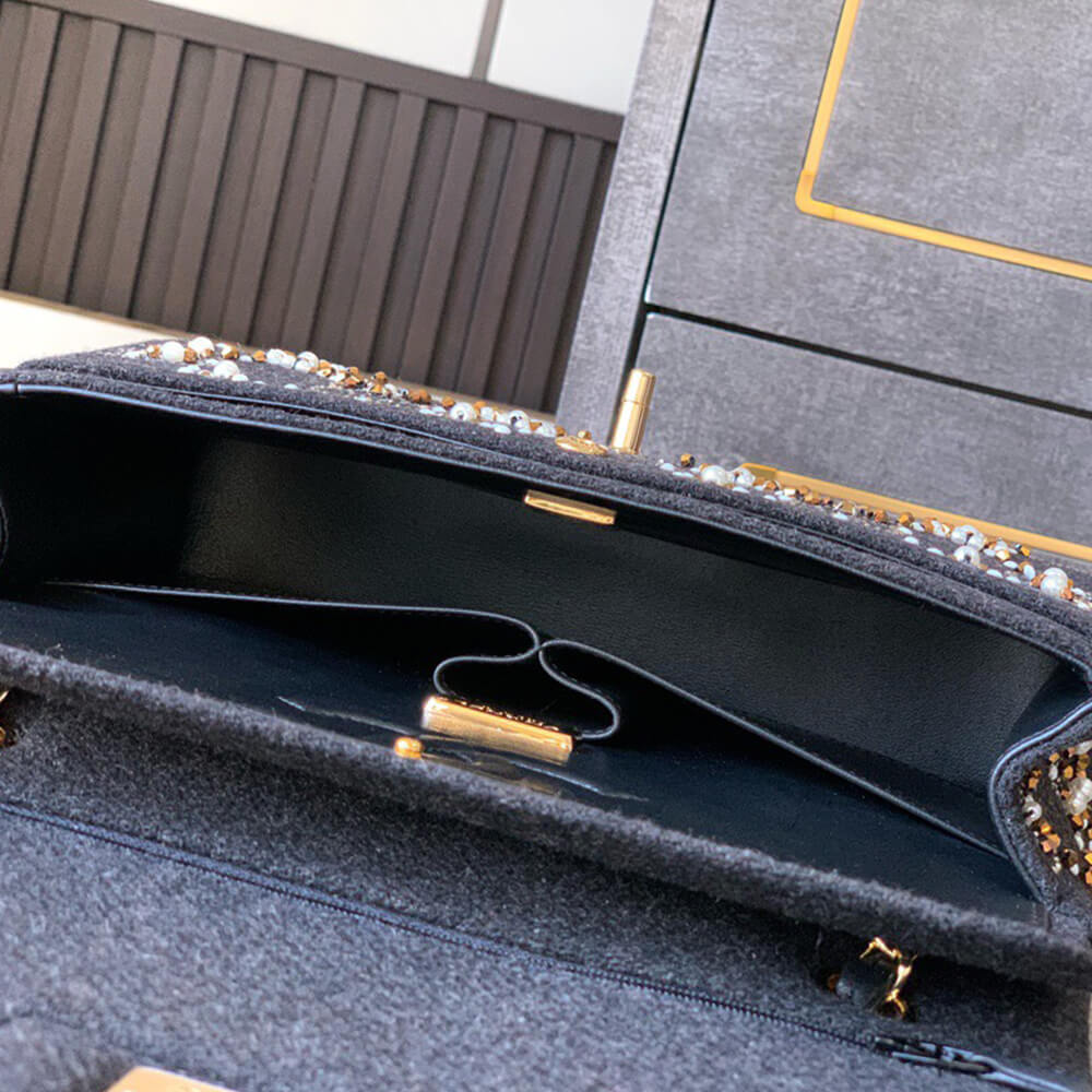 CHANEL Pearl Classic Double Flap Handbag(HIGH-END GRADE)