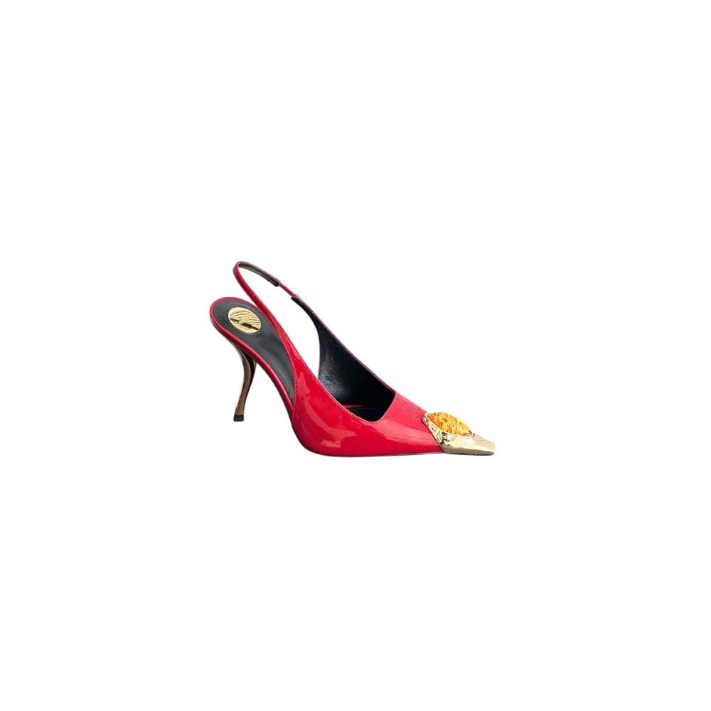 YSL Loulou Slingback Pumps in Patent Leather
