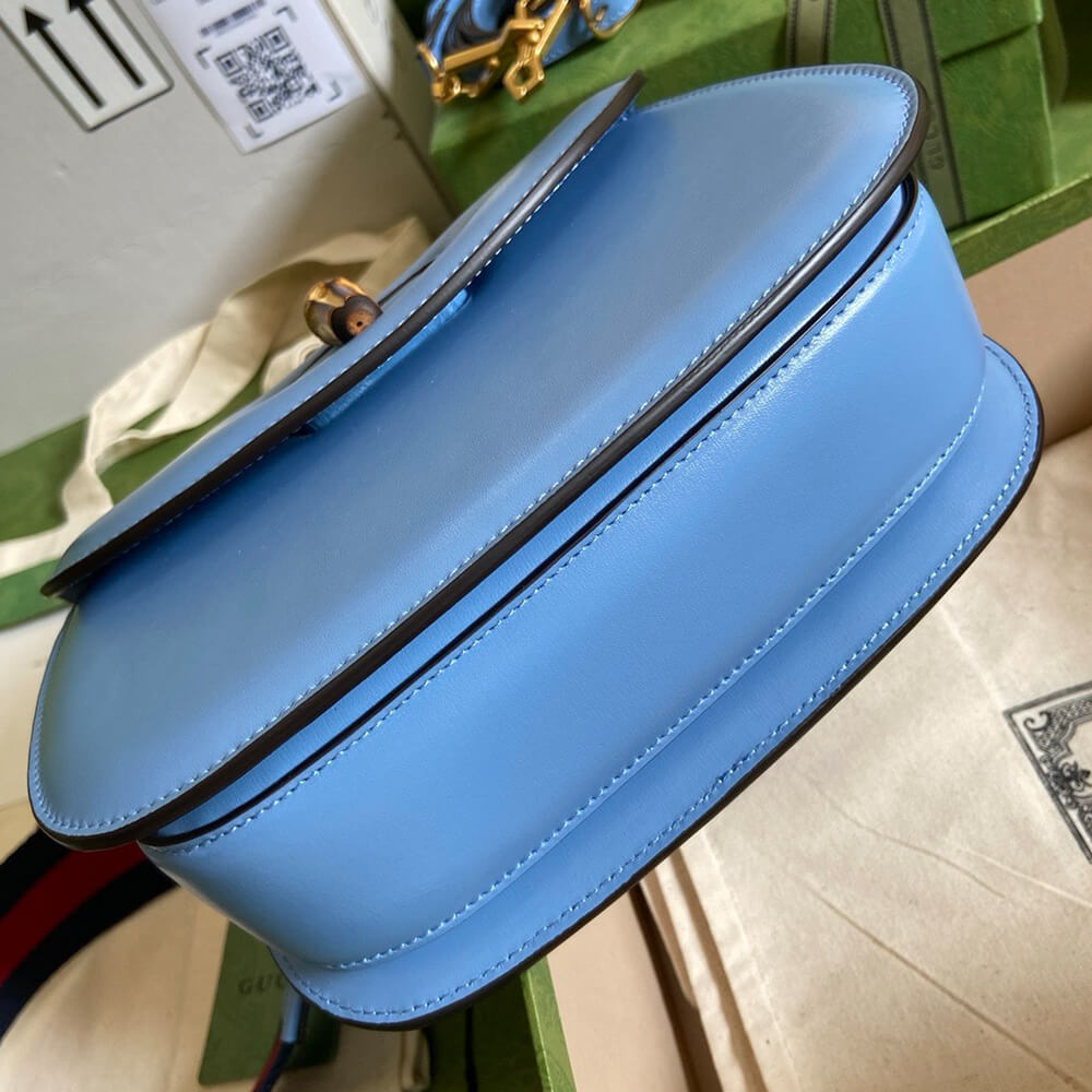 GUCCI BAMBOO 1947 JUMBO GG SMALL TOP HANDLE BAG