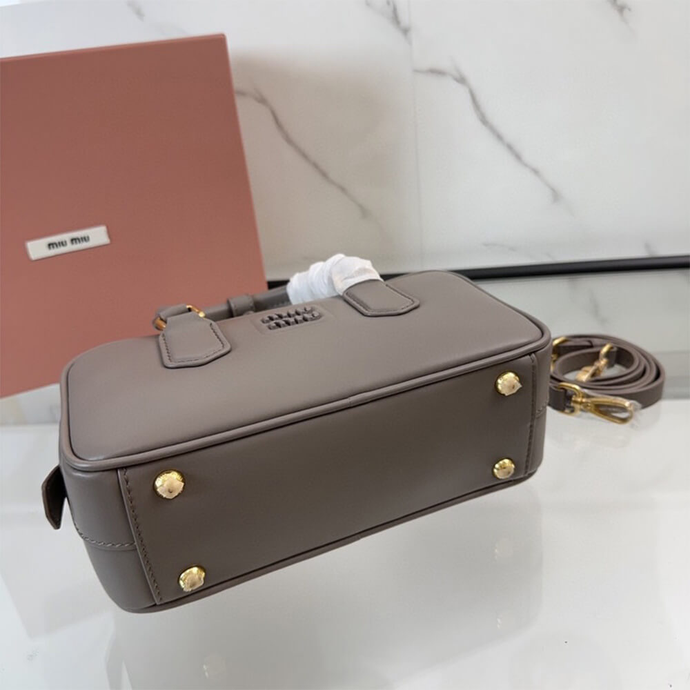 MIUMIU Medium Arcadie Leather Bag(HIGH-END GRADE)